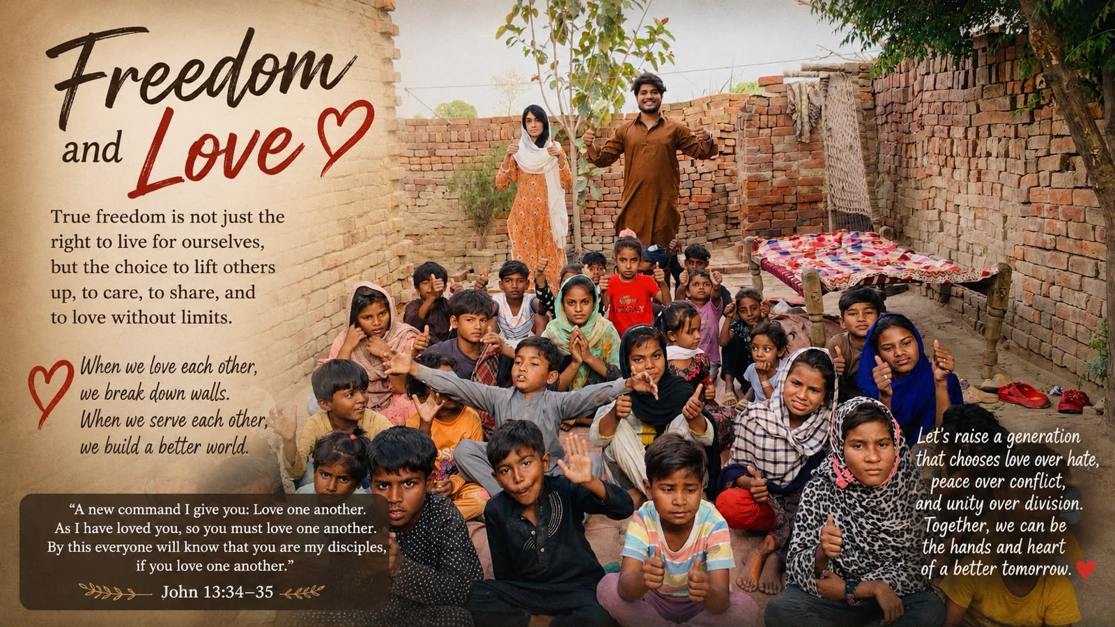 Freedom and Love ministry poster
